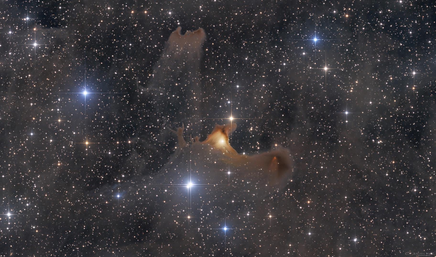 NASA最新影像：幽魅蝙蝠星雲，自然界的恐怖感