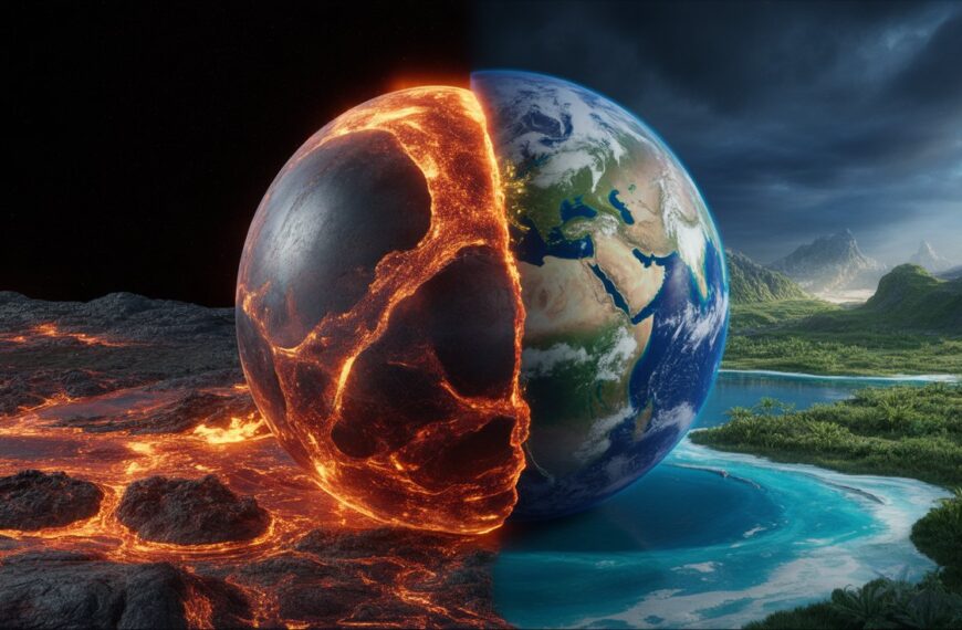 地球45億年的劇烈演變：從火球到冰凍世界再到生命綠洲