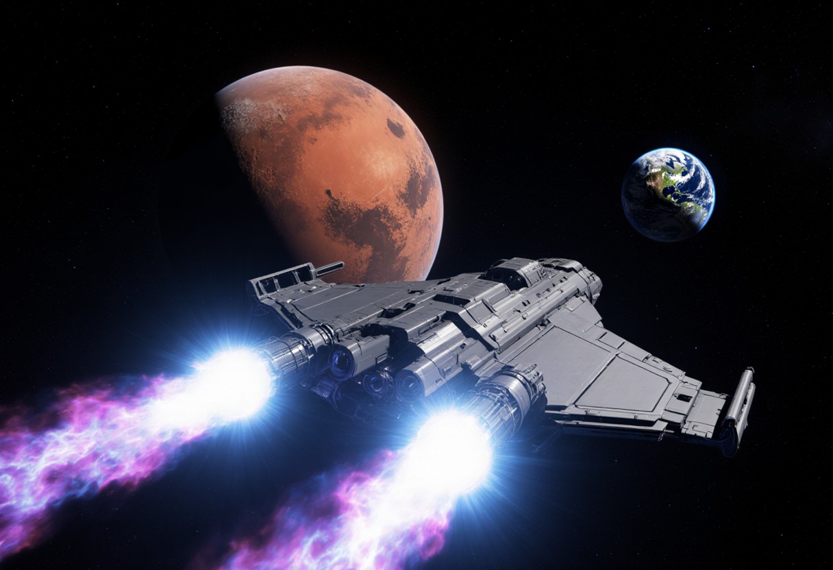 俄羅斯最新公布的核動力等離子推進技術，把火星之旅從月餘縮短到數週的飛行革命