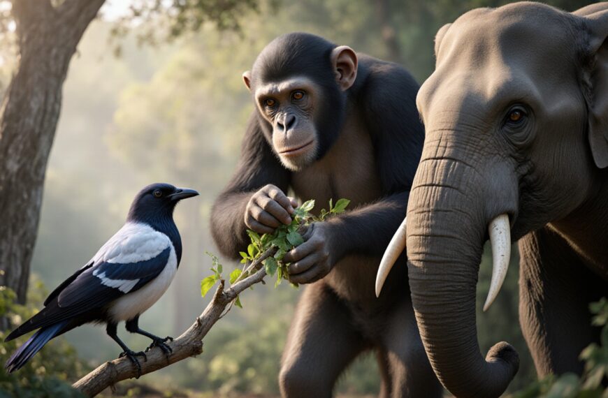 動物也懂「敷藥、改造工具」：如...