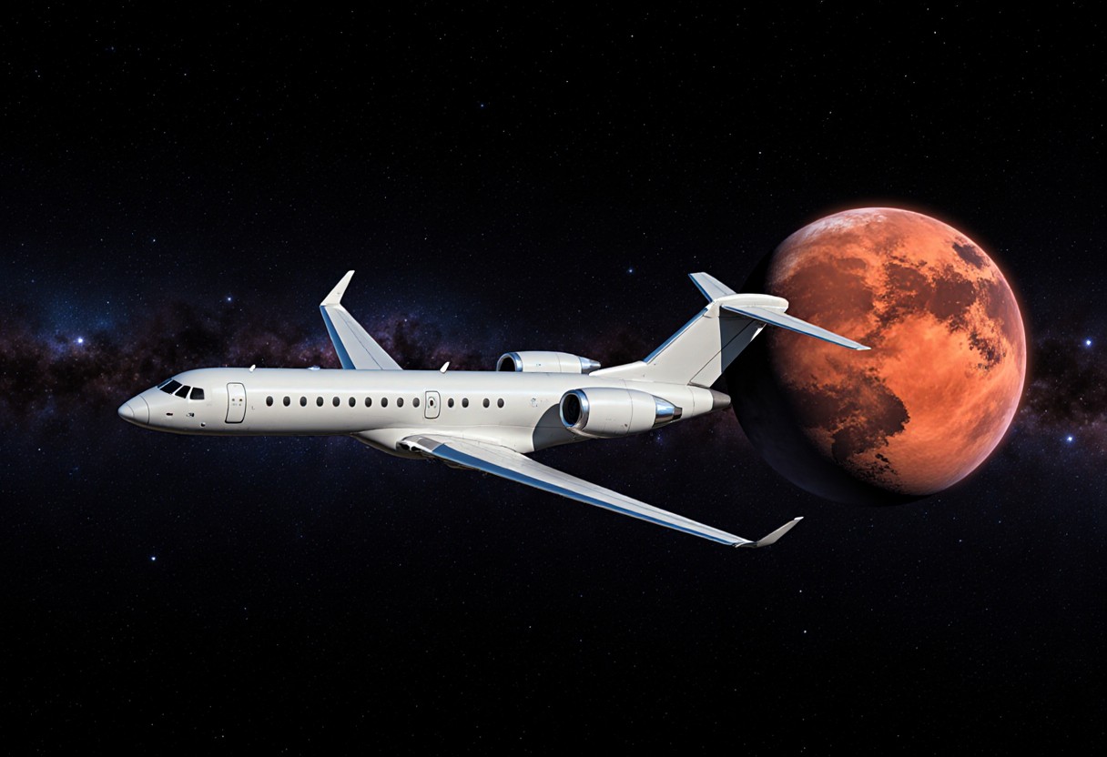 如果坐民航機飛去火星要多久？