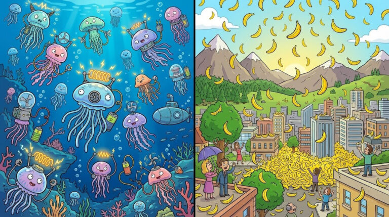 水母能發電？下雨變成下香蕉會怎樣？